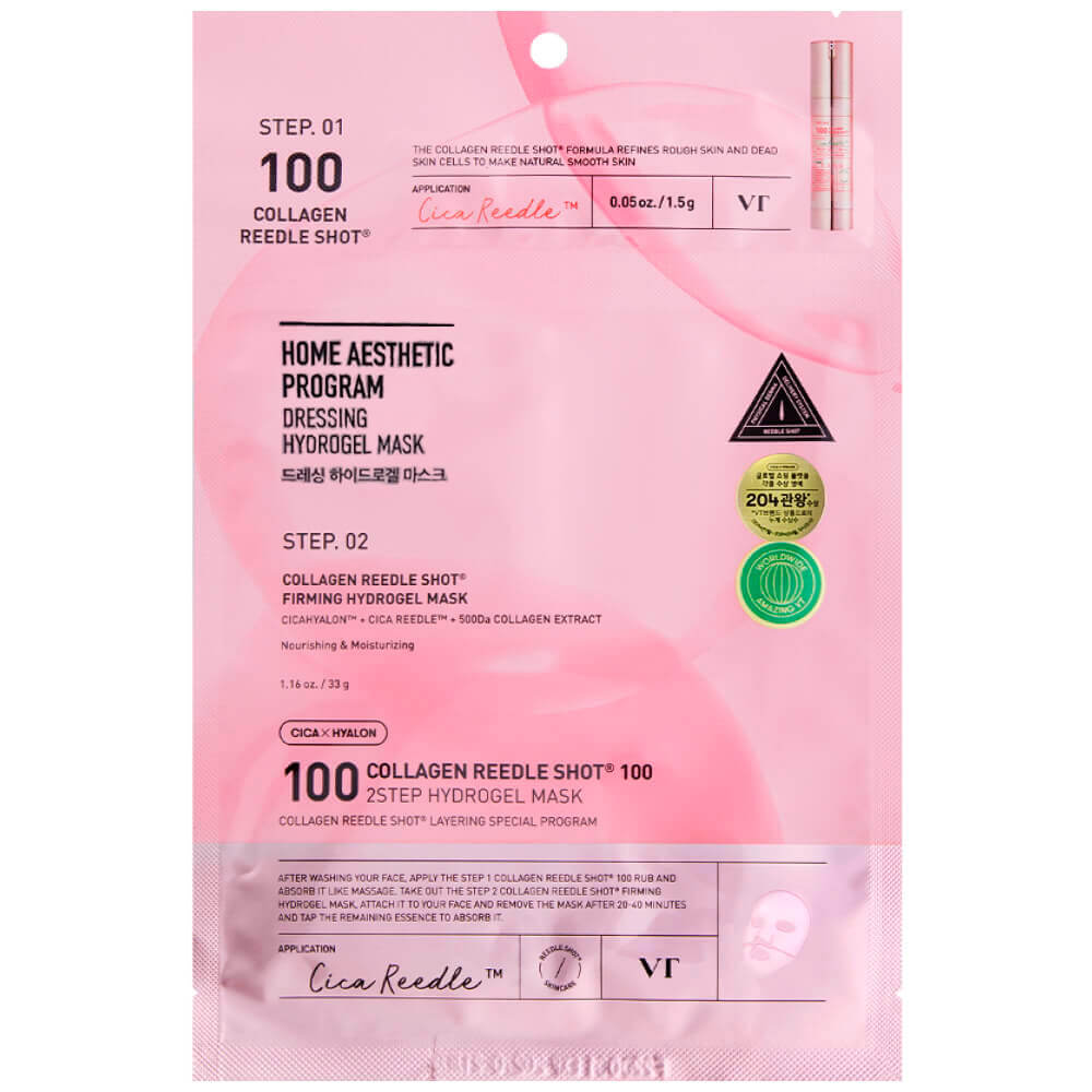 Двухфазная гидрогелевая маска с коллагеном VT Cosmetics Collagen Reedle Shot 100 2Step Hydrogel Mask Двухфазная гидрогелевая маска с коллагеном VT Cosmetics Collagen Reedle Shot 100 2Step Hydrogel Mask