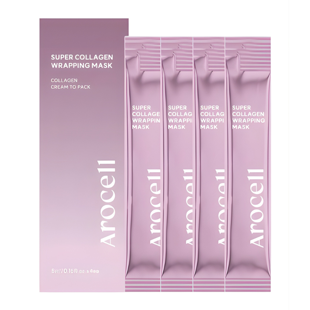 Коллагеновая маска-плёнка для сияния и гладкости кожи Arocell Super Collagen Wrapping Mask 5 гр