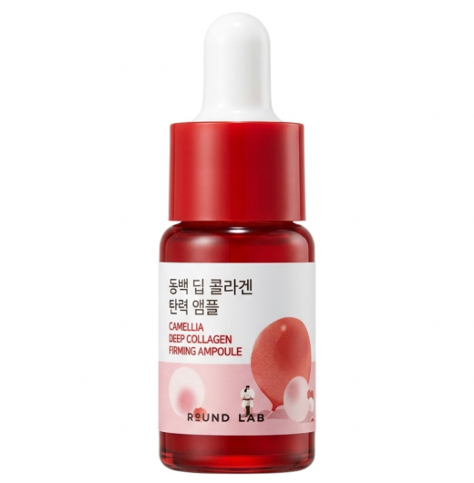 Укрепляющая сыворотка для лица с камелией Round Lab Camellia Deep Collagen Firming Ampoule 10мл
