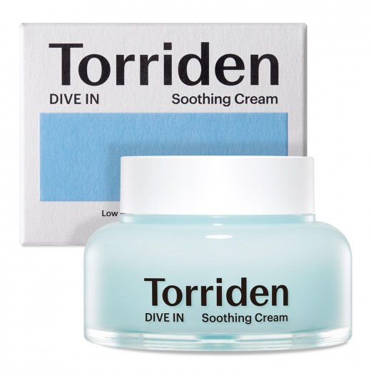 Успокаивающий крем для сухой кожи Torriden DIVE IN Low Molecular Hyaluronic Acid Soothing Cream 100мл