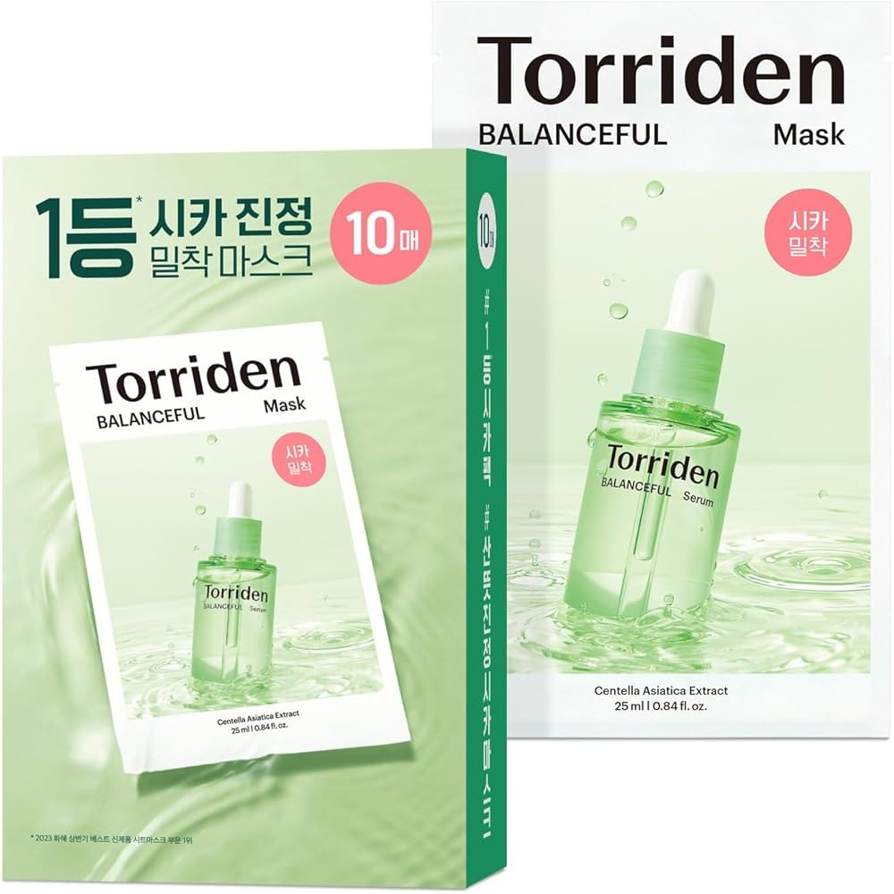 Липосомальная тканевая маска с CICA-комплексом Torriden Balanceful Cica Mask