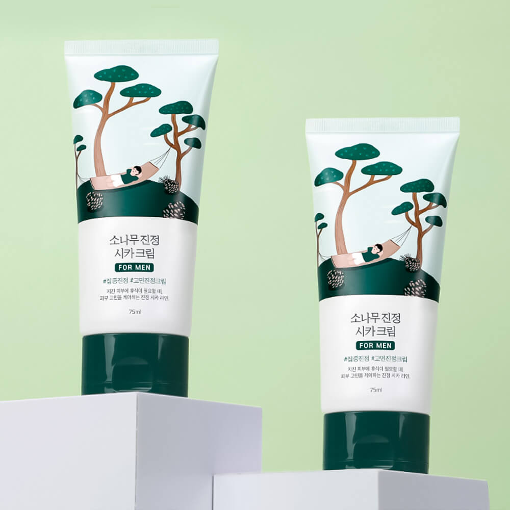 Крем с экстрактами сосны и центеллы для мужчин Round Lab For Men Pine Calming Cica Cream 75мл