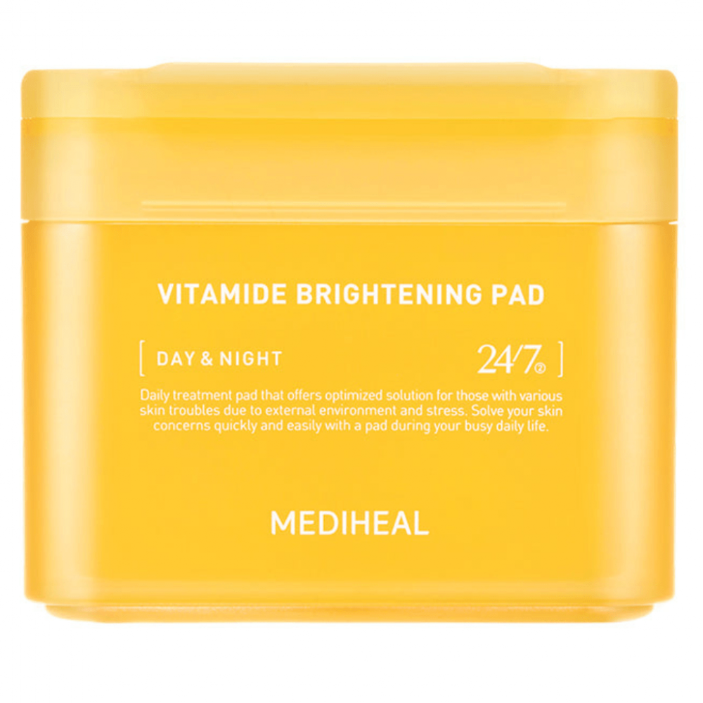 Осветляющие тонер-пэды с комплексом витаминов Mediheal Vitamide Brightening Pad 100шт