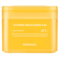 Осветляющие тонер-пэды с комплексом витаминов Mediheal Vitamide Brightening Pad 100шт