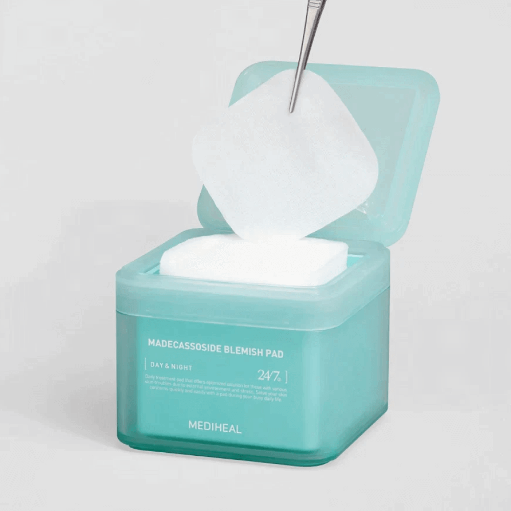 Успокаивающие тонер-пэды с мадекассосидом Mediheal Madecassoside Blemish Pad 100шт