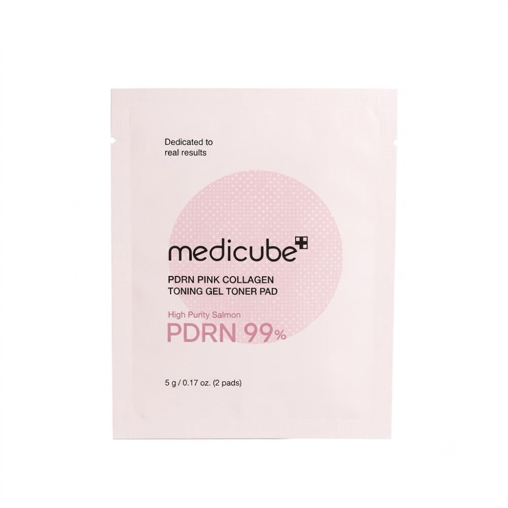 Гелевые тонер-пэды с ПДРН и коллагеном medicube PDRN Pink Collagen Toning Gel Toner Pad 5г