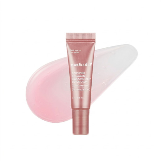 Омолаживающая ампула с микроиглами medicube PDRN Pink Collagen Exosome Shot Serum 2000 5мл
