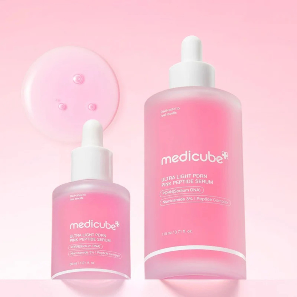 Легкая сыворотка с ПДРН Medicube Ultra Light PDRN Pink Peptide Serum 30мл