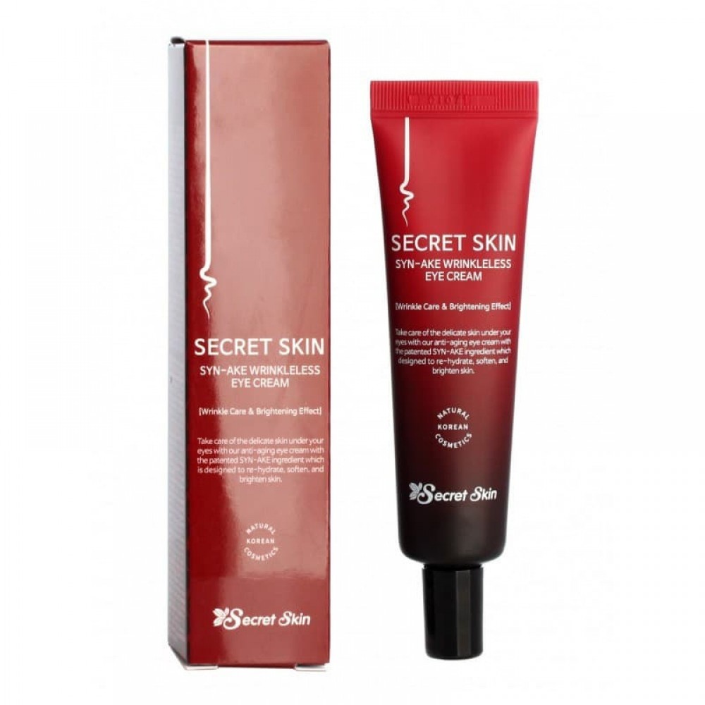 Крем для кожи вокруг глаз со змеиным ядом SECRET SKIN Syn-ake Wrinkleless Eye Cream