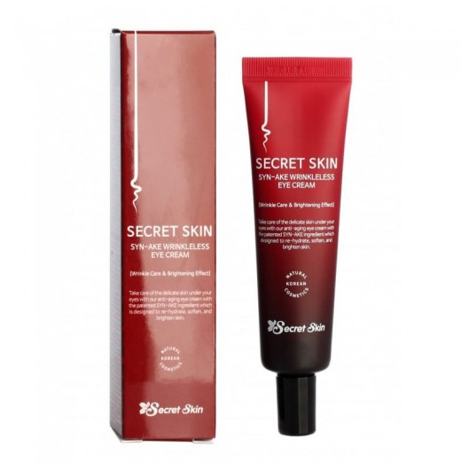 Крем для кожи вокруг глаз со змеиным ядом SECRET SKIN Syn-ake Wrinkleless Eye Cream