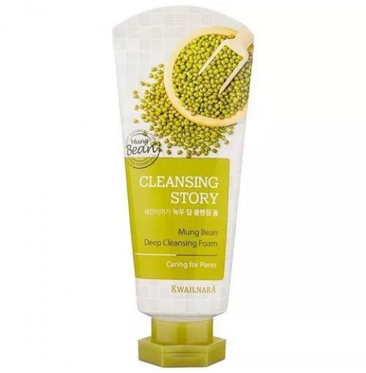 Пенка для умывания WELCOS Kwailnara Cleansing Story Deep Cleansing Foam Mung Beans