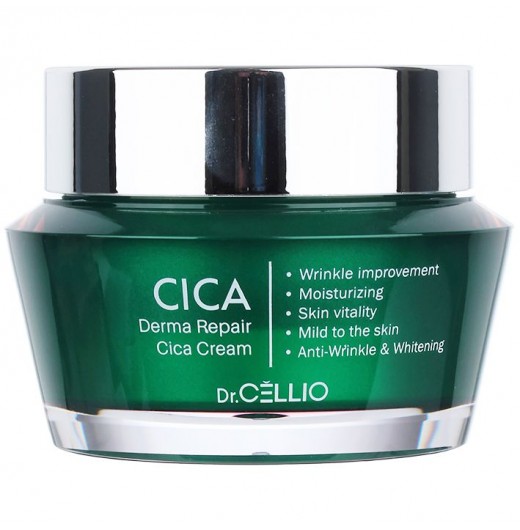 Успокаивающий крем для лица с экстрактом центеллы DR.CELLIO Derma Repair Cica Cream