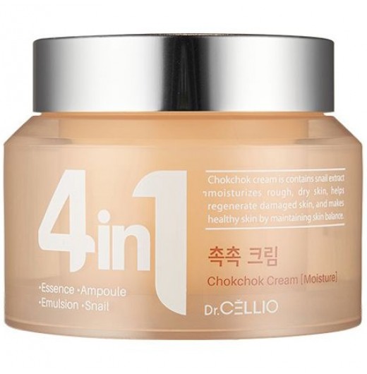 Крем для лица с муцином улитки Dr. Cellio G50 4 In 1 Chokchok Cream Snail 70 мл