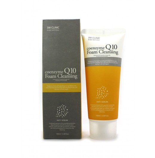 Пенка для умывания 3W Clinic coenzyme Q10, 100 мл.