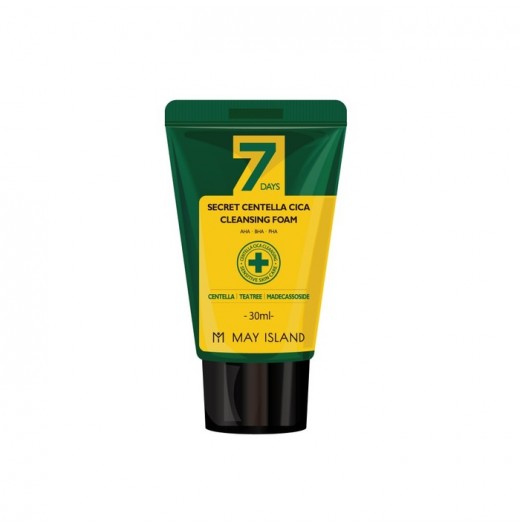 Пенка для умывания (мини) May Island 7 Days Secret Centella Cica Cleansing Foam (30мл)