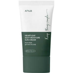 Крем солнцезащитный успокаивающий с экстрактом хауттюйнии ANUA Heartleaf Silky Moisture Sun Cream 50ml