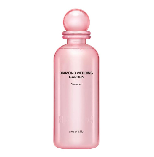 Шампунь с алмазной пудрой для сияния волос (амбра и  лилия) BLANBLVN Diamond Wedding Garden Shampoo  Amber