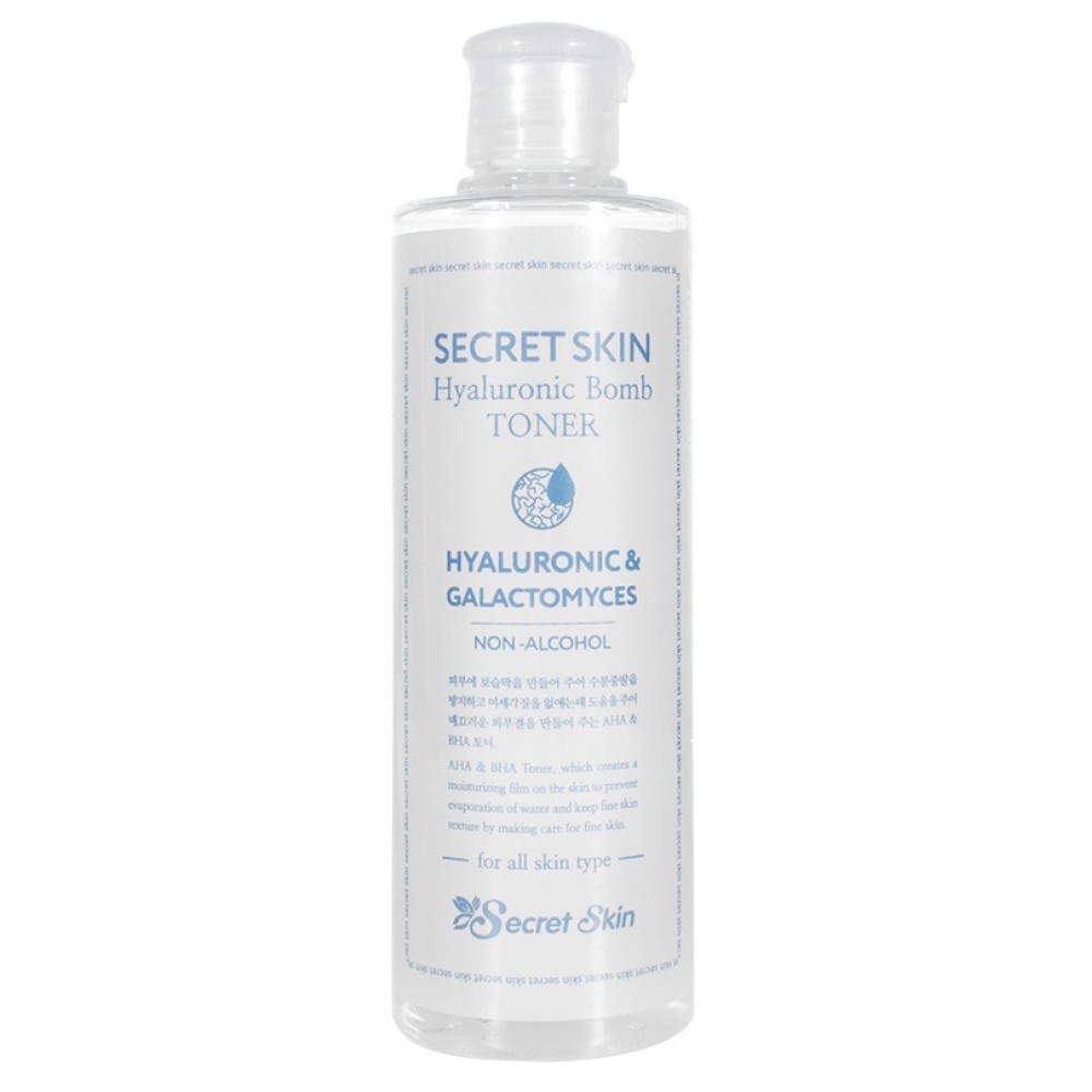 Тонер для лица с гиалуроновой кислотой Secret Skin Hyaluronic Bomb Toner 250мл