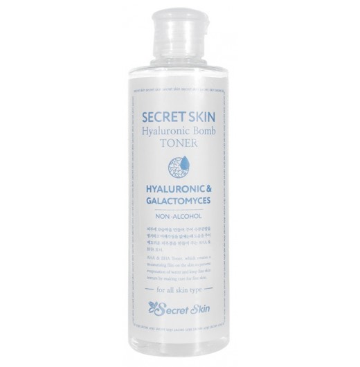 Тонер для лица с гиалуроновой кислотой Secret Skin Hyaluronic Bomb Toner 250мл