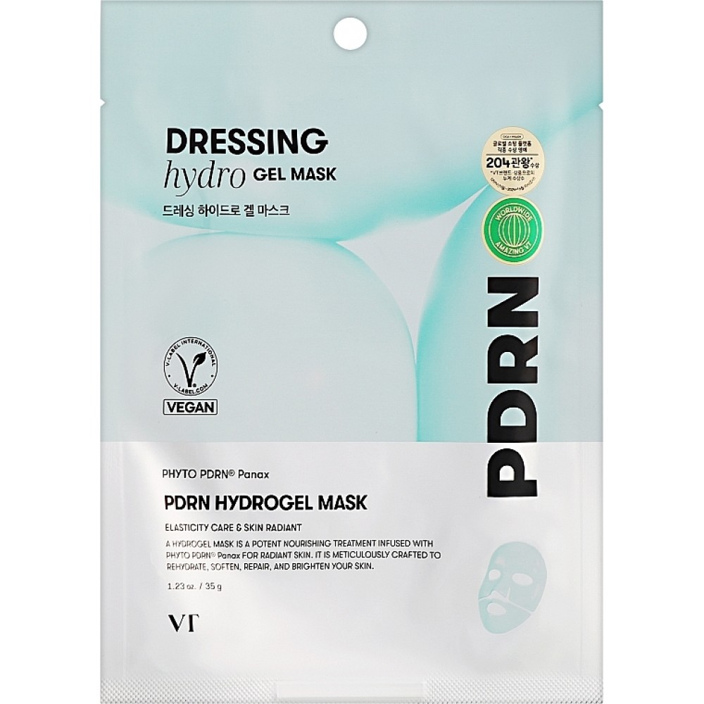 Гидрогелевая маска для упругости кожи с ПДРН VT Cosmetics PDRN Hydrogel Mask Гидрогелевая маска для упругости кожи с ПДРН VT Cosmetics PDRN Hydrogel Mask
