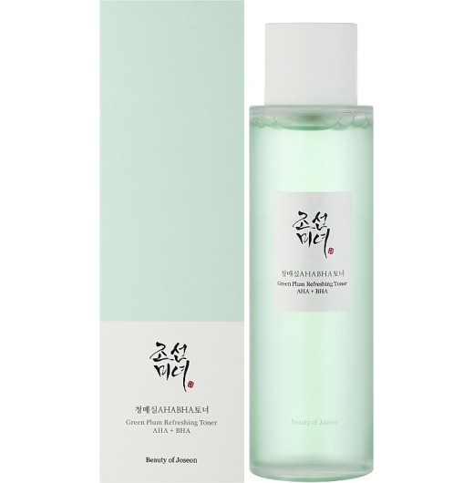 Тонер отшелушивающий с кислотами Beauty of Joseon AHA+BHA Green Plum Refreshing Toner 150ml
