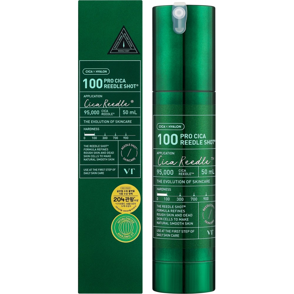 Бустер-сыворотка с микроиглами VT Cosmetics Pro Cica Reedle Shot 100 50мл. Бустер-сыворотка с микроиглами VT Cosmetics Pro Cica Reedle Shot 100 50мл.