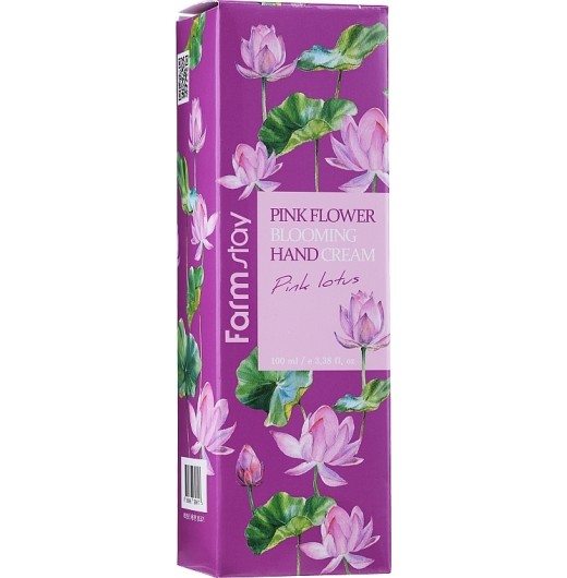 Крем для рук FarmStay Pink Flower Blooming Hand Cream Cherry Blossom PINK LOTUS