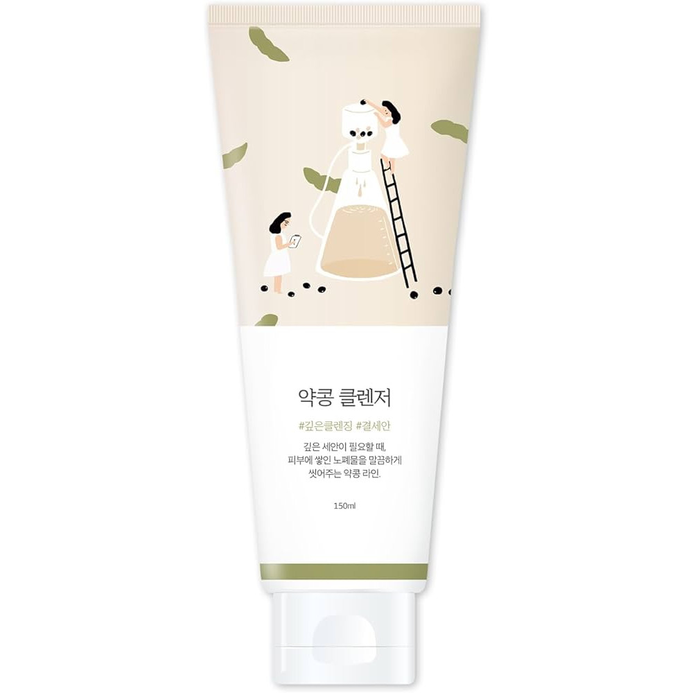 Питательная пенка-скраб для умывания с соей Round Lab Soybean Cleanser, 150мл