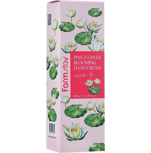 Крем для рук FarmStay Pink Flower Blooming Hand Cream Cherry Blossom WATER LILY
