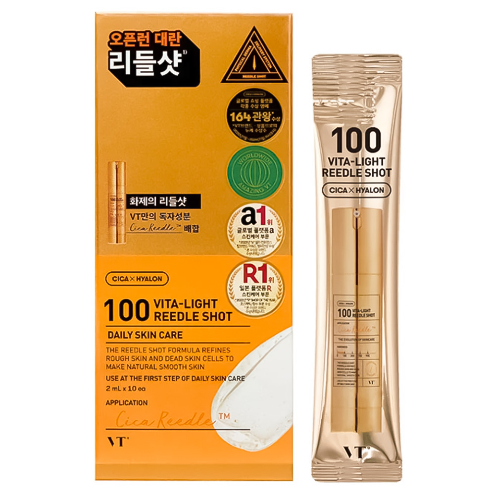 Бустер-сыворотка с микроиглами и витамином C VT Cosmetics Vita-Light Reedle Shot 100 2 мл