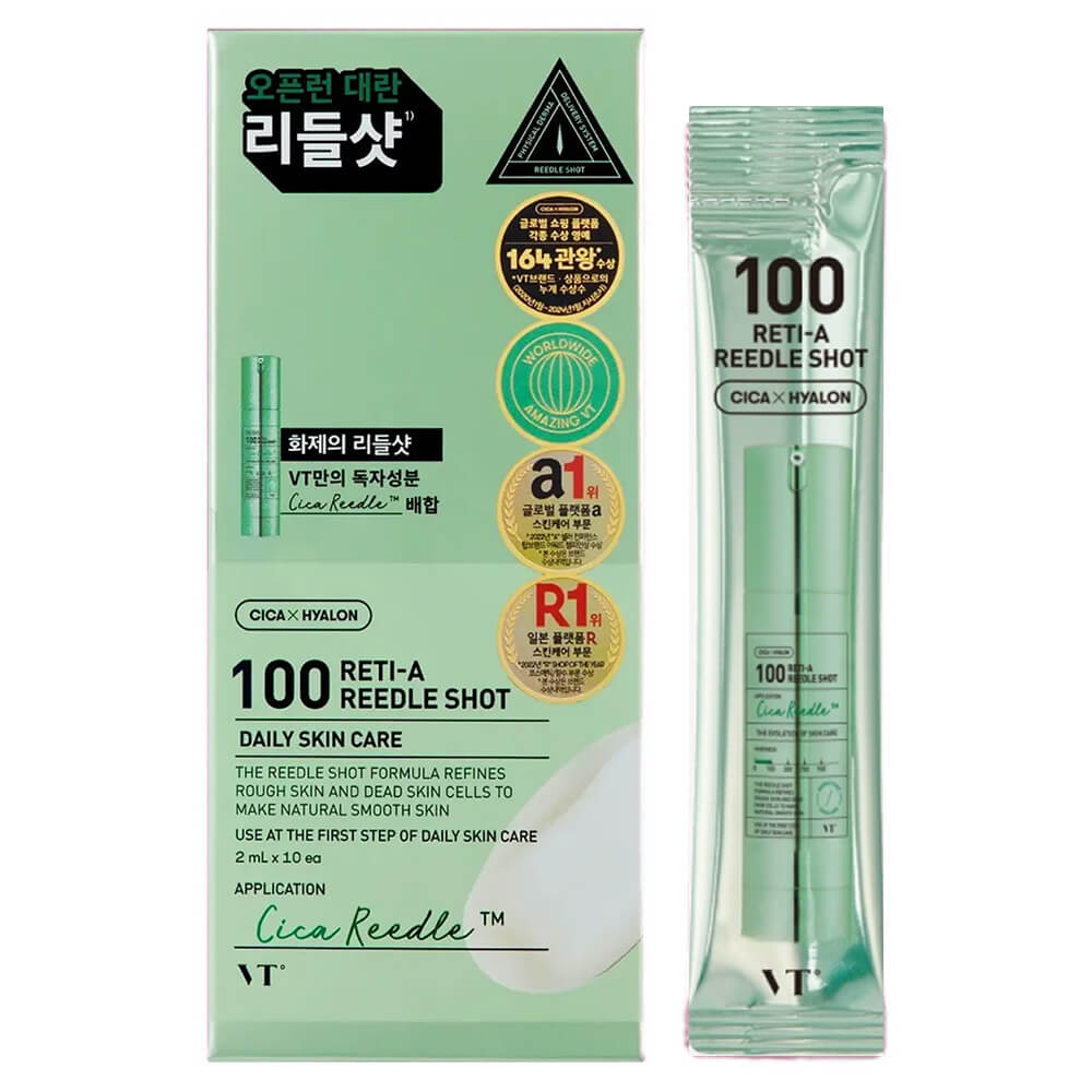 Бустер-сыворотка с микроиглами и ретинолом VT Cosmetics Reti-A Reedle Shot 100 2 мл