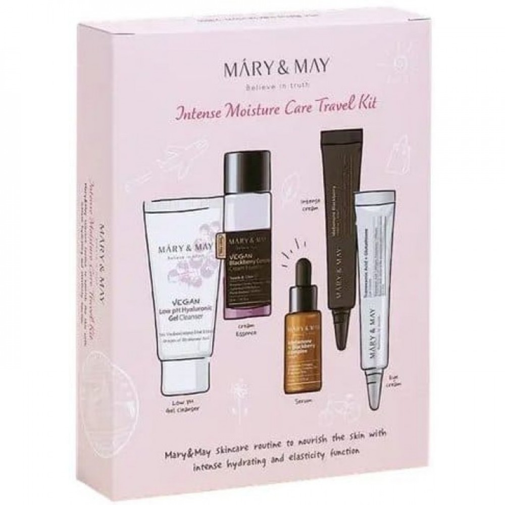 Набор увлажняющий MARY&MAY INTENSE MOISTURE CARE TRAVEL KIT