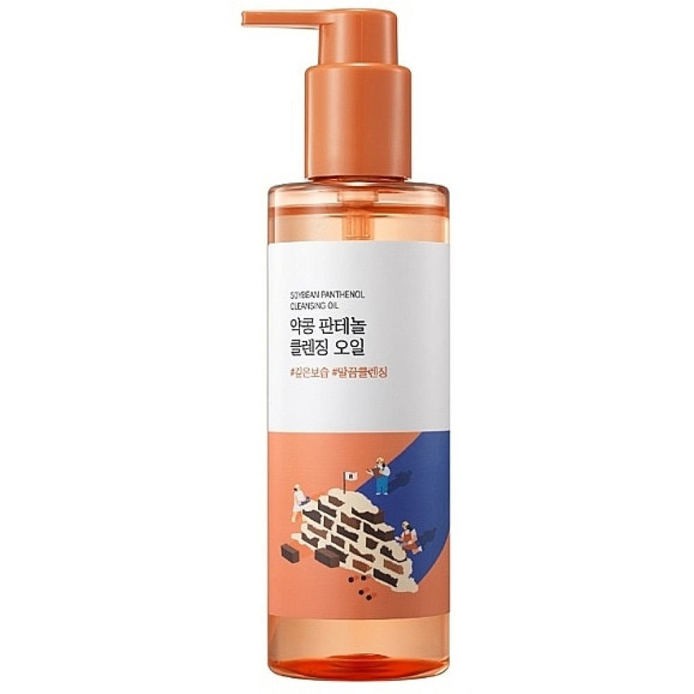 Гидрофильное масло с чёрной соей и пантенолом Round Lab Soybean Panthenol Cleansing Oil