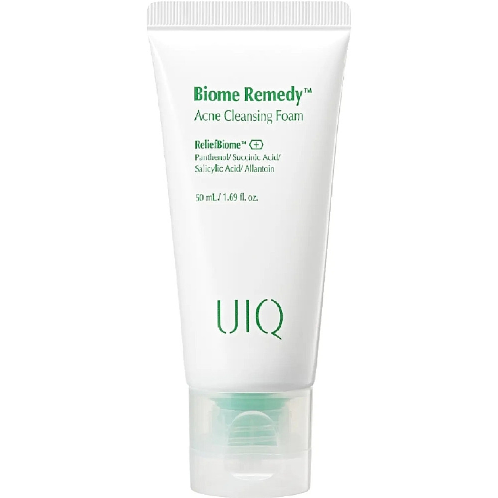 Очищающая пенка с постбиотиками против акне UIQ Biome Remedy Acne Cleansing Foam 50 мл