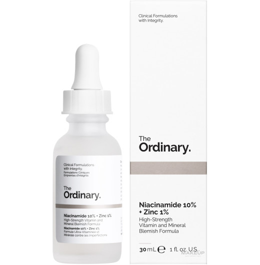 Сыворотка для проблемной кожи с 10% ниацинамида и цинком The Ordinary Niacinamide 10% + Zinc 1% 30 мл