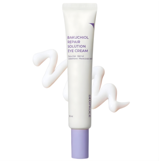 Крем для кожи вокруг глаз с бакучиолом DEOPROCE Bakuchiol Repair Solution Eye Cream 30мл