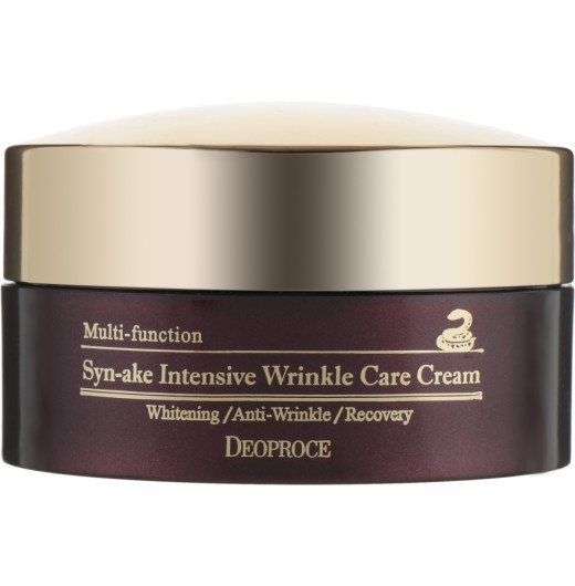 Крем для лица со змеиным ядом Deoproce Syn-Ake Intensive Wrinkle Care Cream, 100мл