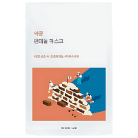 Барьерная тканевая маска с чёрной соей и пантенолом Round Lab Soybean Panthenol Mask