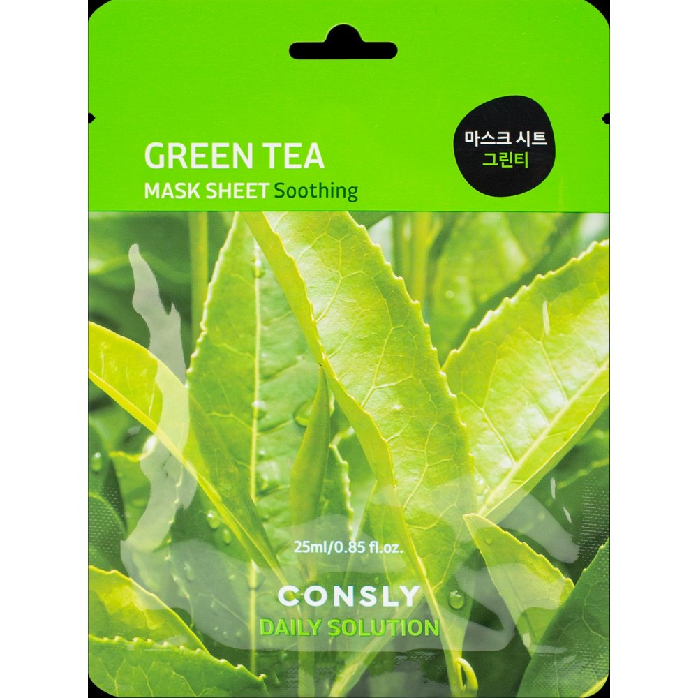 Тканевая маска с экстрактом листьев зеленого чая Green Tea Mask Sheet Soothing (25 мл Тканевая маска с экстрактом листьев зеленого чая Green Tea Mask Sheet Soothing (25 мл