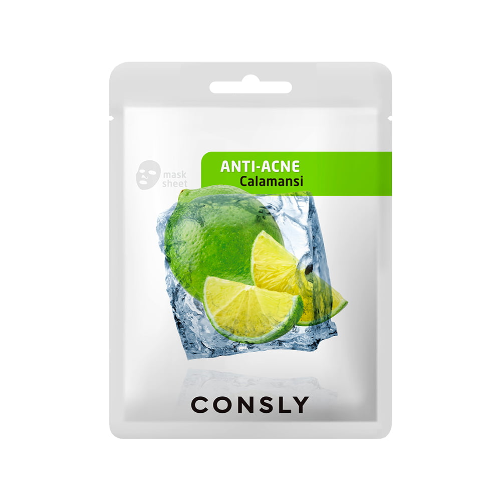 Тканевая маска для проблемной кожи с экстрактом каламанси Calamansi Anti-Acne Mask Pack