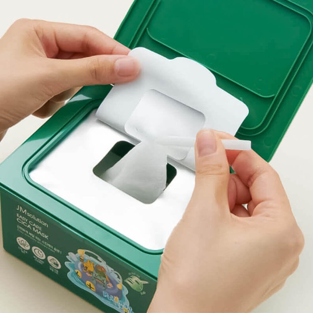 JMSOLUTION Набор масок тканевых с CICA-комплексом Easy Care Cica Mask (350 мл/30 шт)