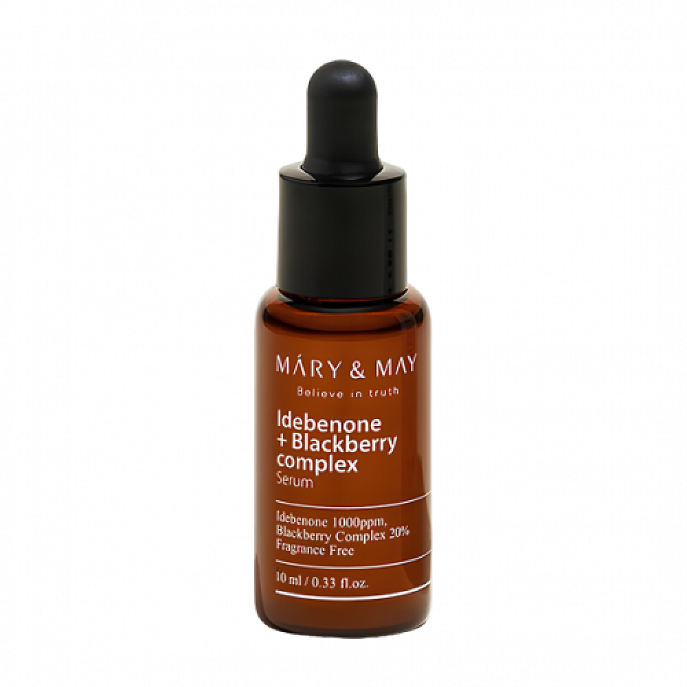 Сыворотка с идебеноном и ежевичным комплексом Mary&May Idebenone + Blackberry Complex Serum, 10мл