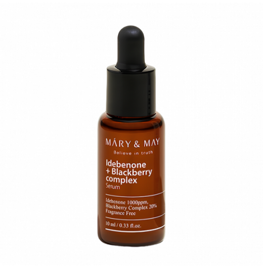 Сыворотка с идебеноном и ежевичным комплексом Mary&May Idebenone + Blackberry Complex Serum, 10мл