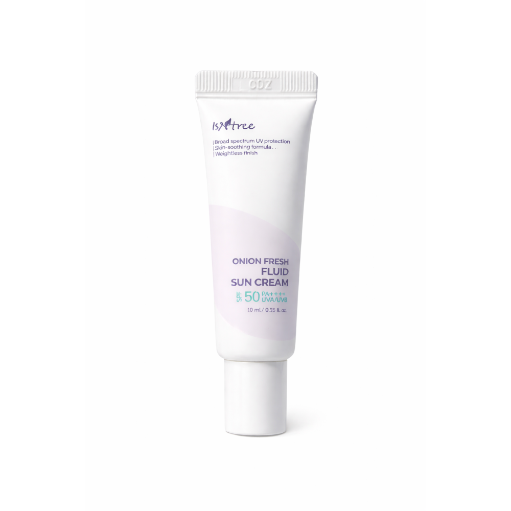 Лёгкое солнцезащитное молочко для проблемной кожи IsNtree Onion Fresh Fluid Sun Cream SPF50 PA++++ 10мл