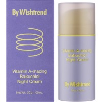 Ночной крем с ретинолом и бакучиолом By Wishtrend Vitamin A-mazing Bakuchiol Night Cream, 30мл