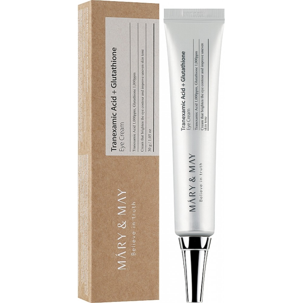 Крем для кожи вокруг глаз осветляющий Mary&May Tranexamic Acid Glutathion Eye Cream 30мл
