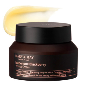 Крем для лица с идебеноном и ежевичным комплексом Mary&May Idebenone Blackberry Intense Cream 70g