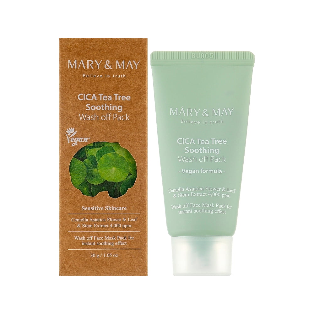 Успокаивающая маска Mary & May CICA TeaTree Soothing Wash off Pack 30g Успокаивающая маска Mary & May CICA TeaTree Soothing Wash off Pack 30g