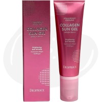 Солнцезащитный гель с коллагеном Deoproce Collagen Sun Gel SPF50+ PA+++ 50 мл