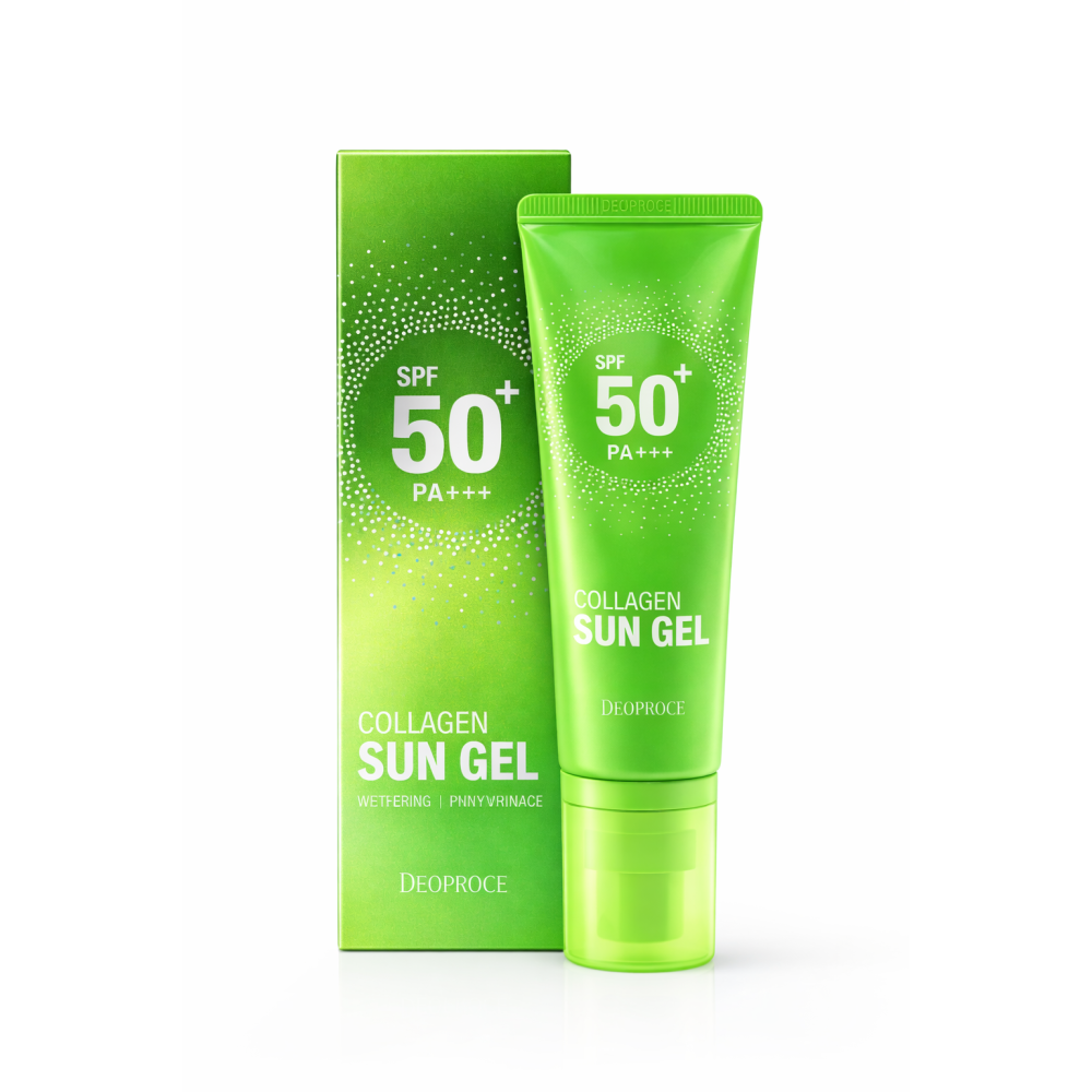 Солнцезащитный крем-гель для лица с центеллой Deoproce Hyaluronic Cica Sun gel SPF50+ PA+++ 50мл